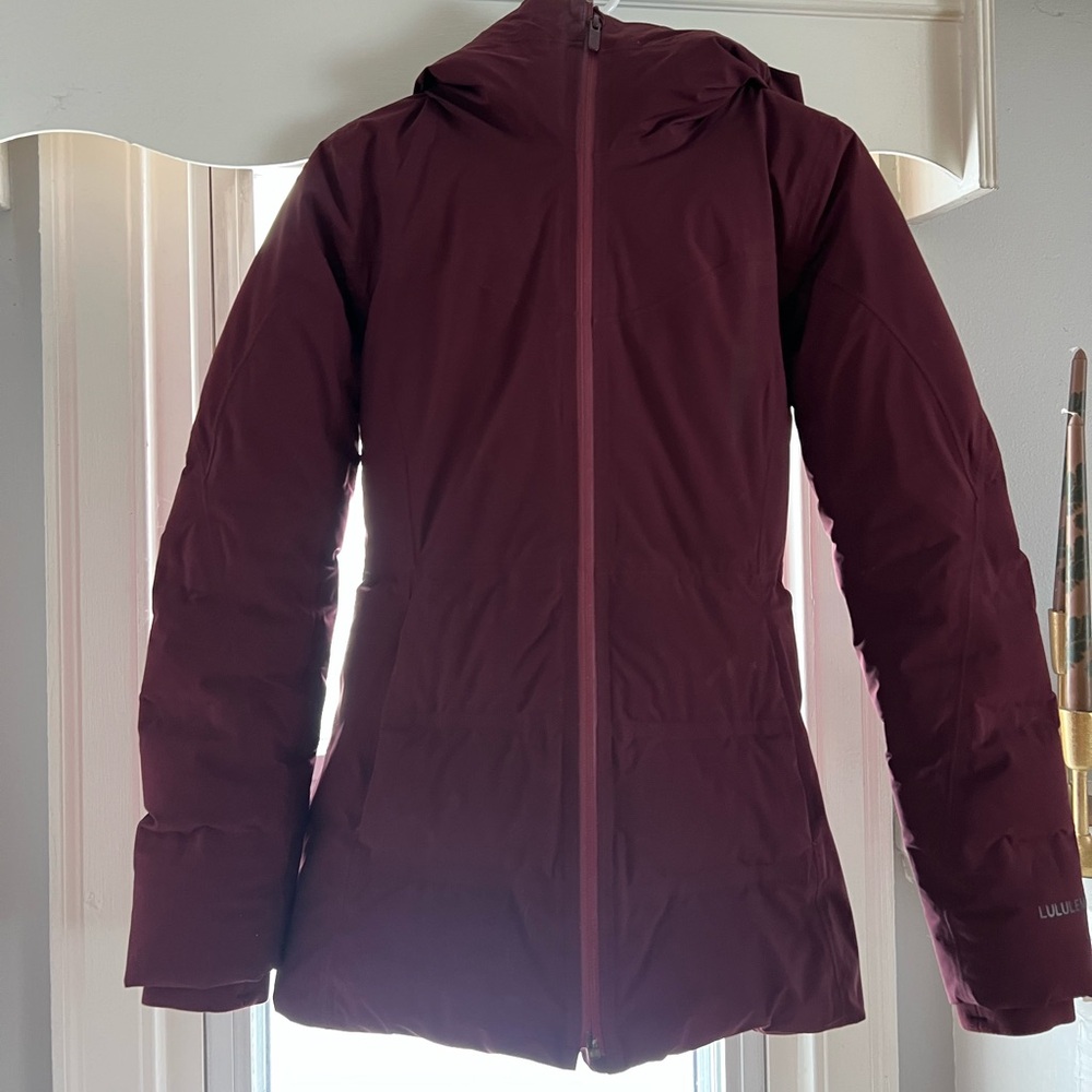Lululemon Athletica Maroon winter jacket
